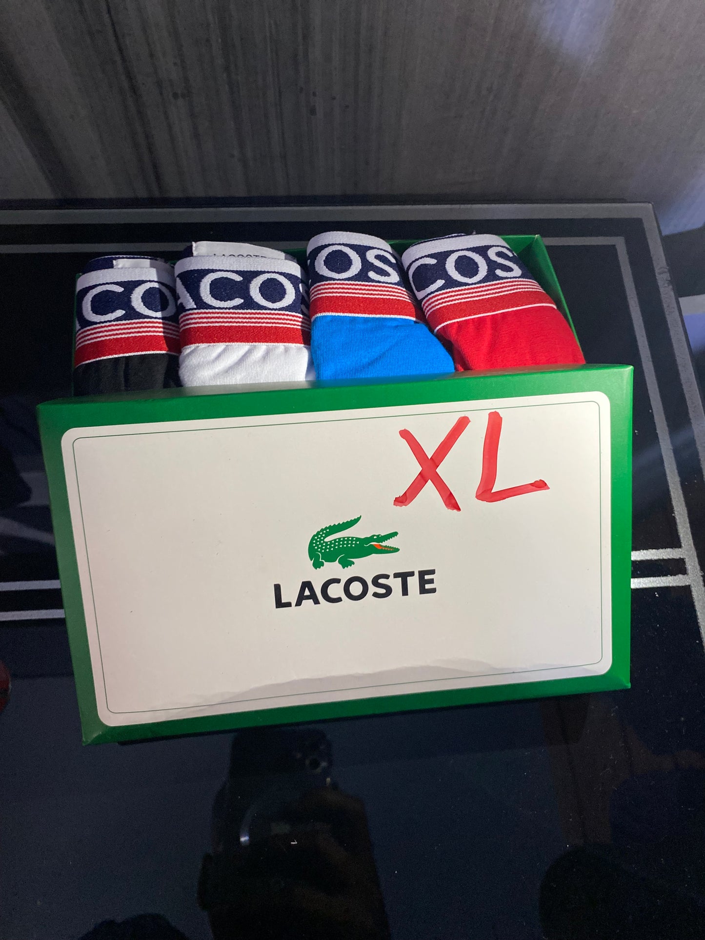 coffret de Boxer Lacoste 4 Piéces